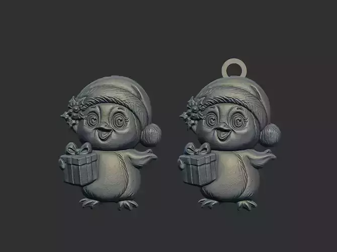 penguin christmas decor cnc