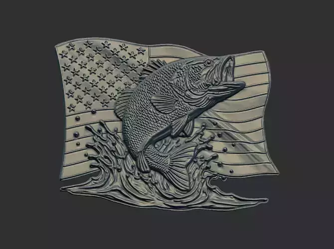 American Bass Fishing cnc model 