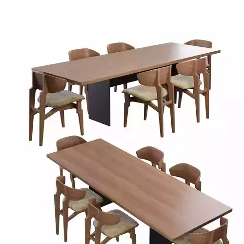 Dining set with table and chair