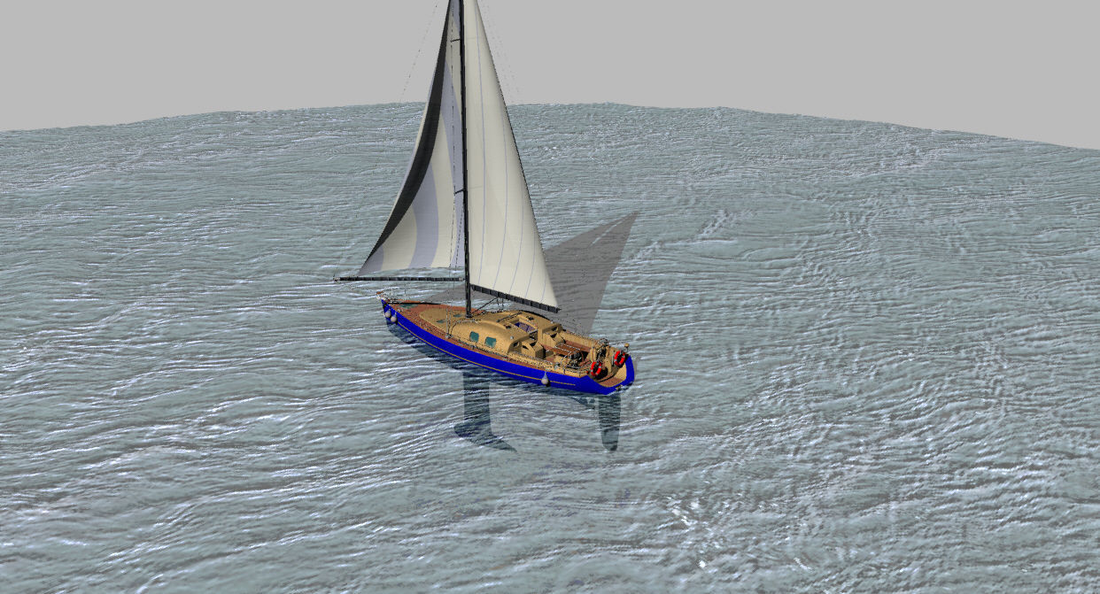 Sailboat III Free 3D model_14