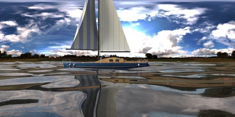 Sailboat III Free 3D model_5