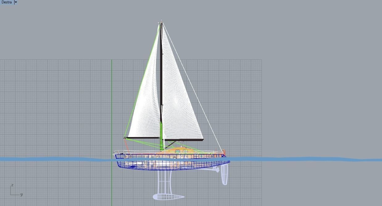 Sailboat III Free 3D model_16