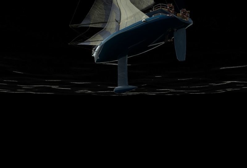 Sailboat III Free 3D model_8