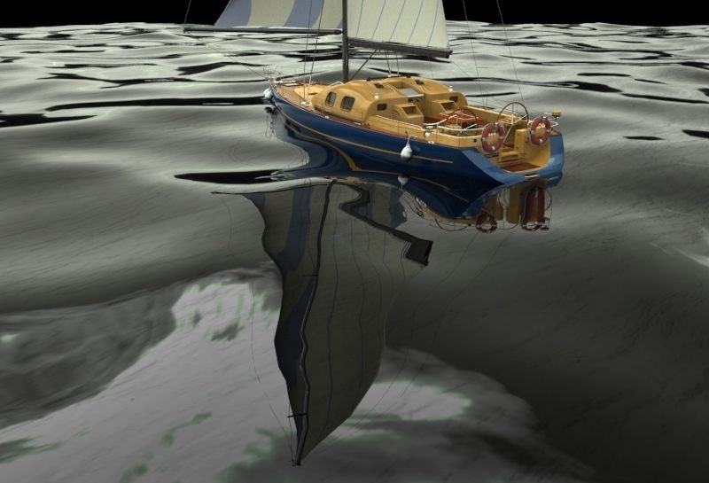 Sailboat III Free 3D model_4