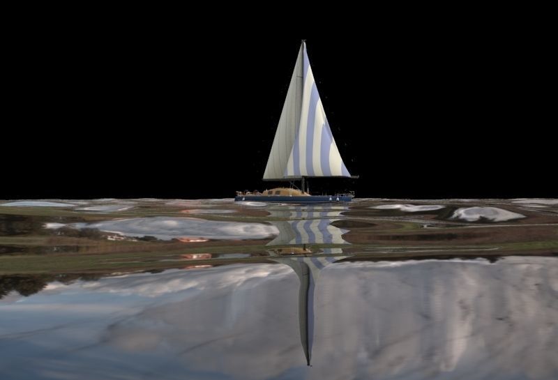 Sailboat III Free 3D model_6