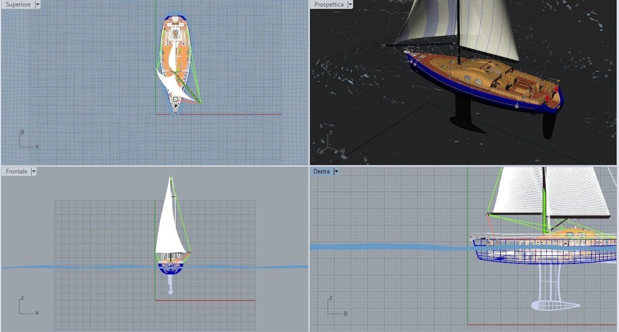 Sailboat III Free 3D model_18