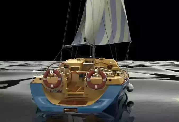 Sailboat III Free 3D model