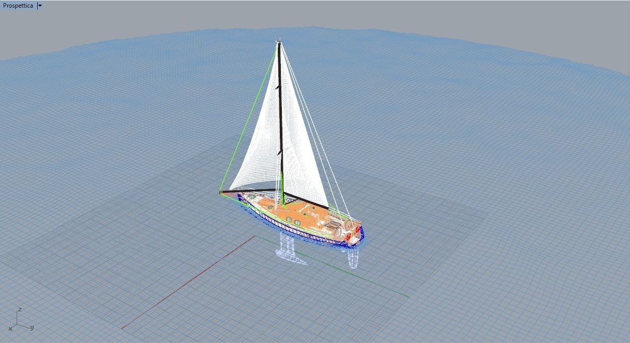 Sailboat III Free 3D model_19