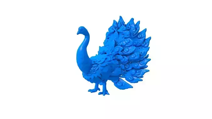 peacock - peacock stl -bird -bird stl - animals - swan
