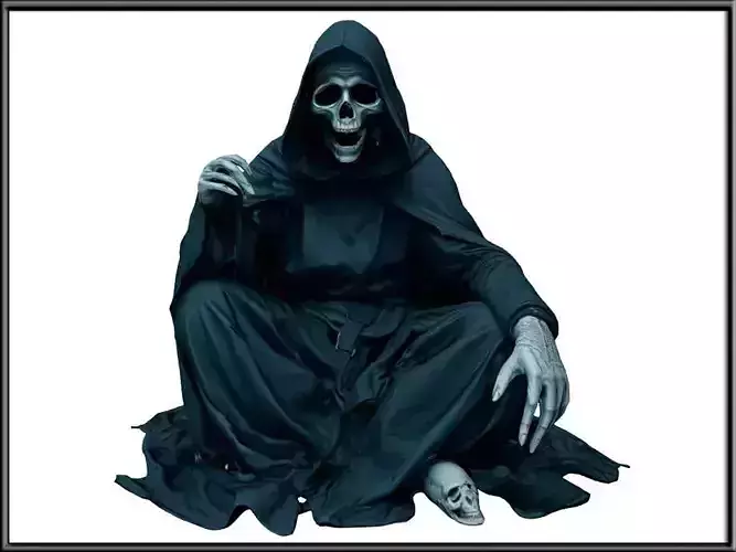 Sitting Grim reaper 06