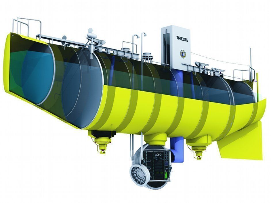 Bathyscaphe Trieste Free 3D model_6