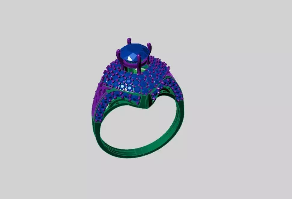 Rings 3D print model_2