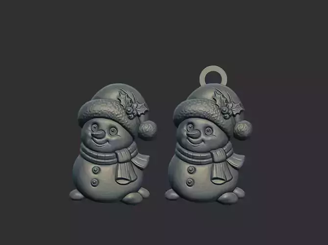 igloo man cnc model keychain 