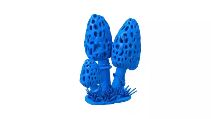 morel - Cartoon Mushroom - Cartoon Mushroom stl - Mushroom 