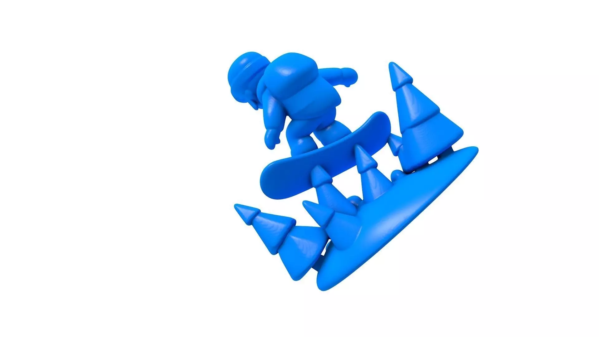 snowboard -snowboard stl - ski - ski stl -winter -snow  3D print model_1