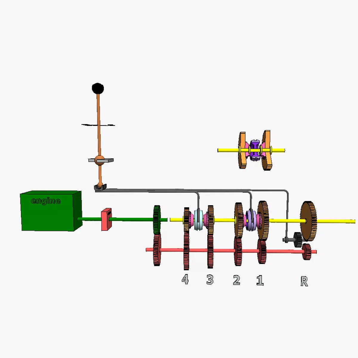 Standard gearbox 3D print model