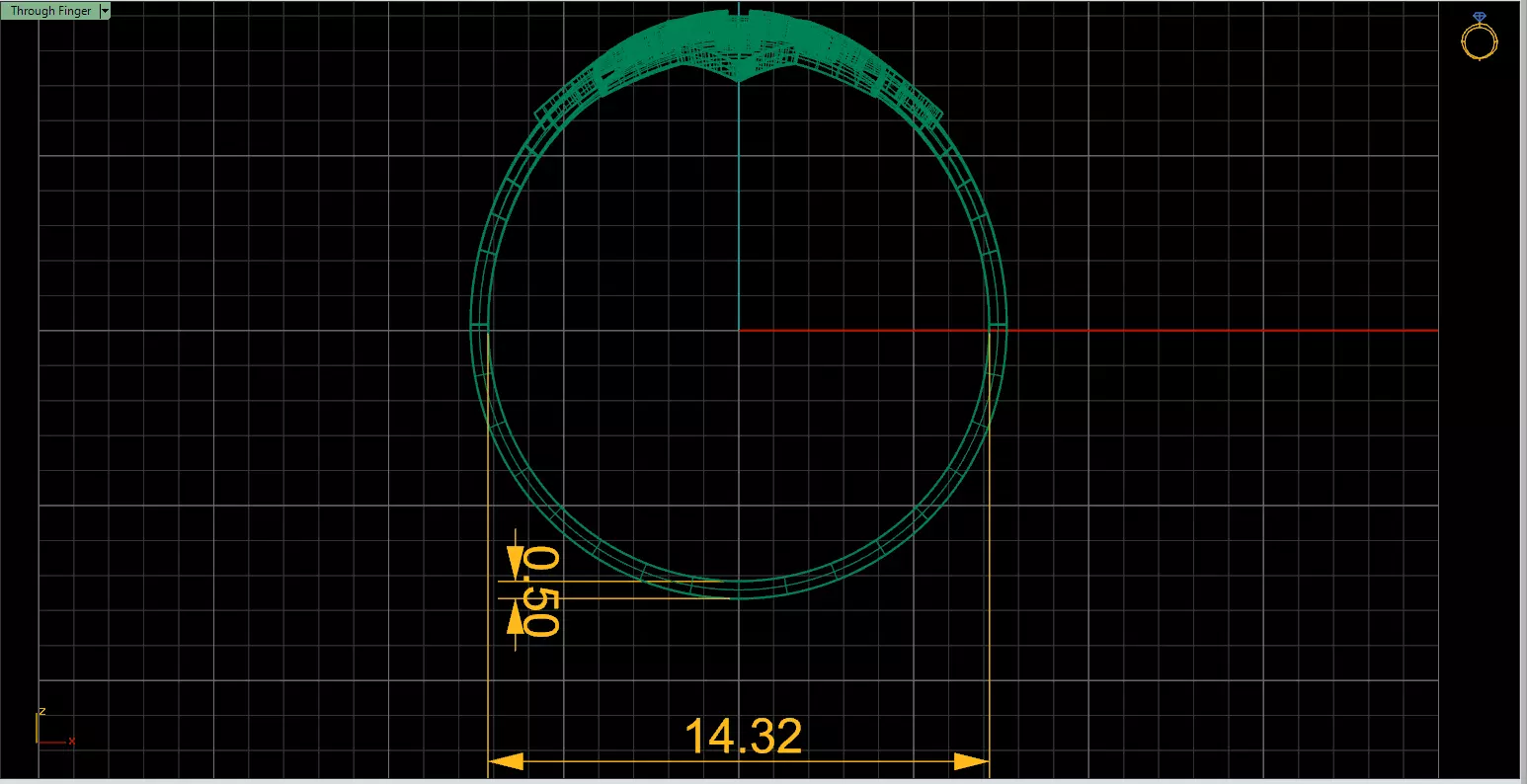 Bold Geometric Star Ring File Item 30 3D print model_5
