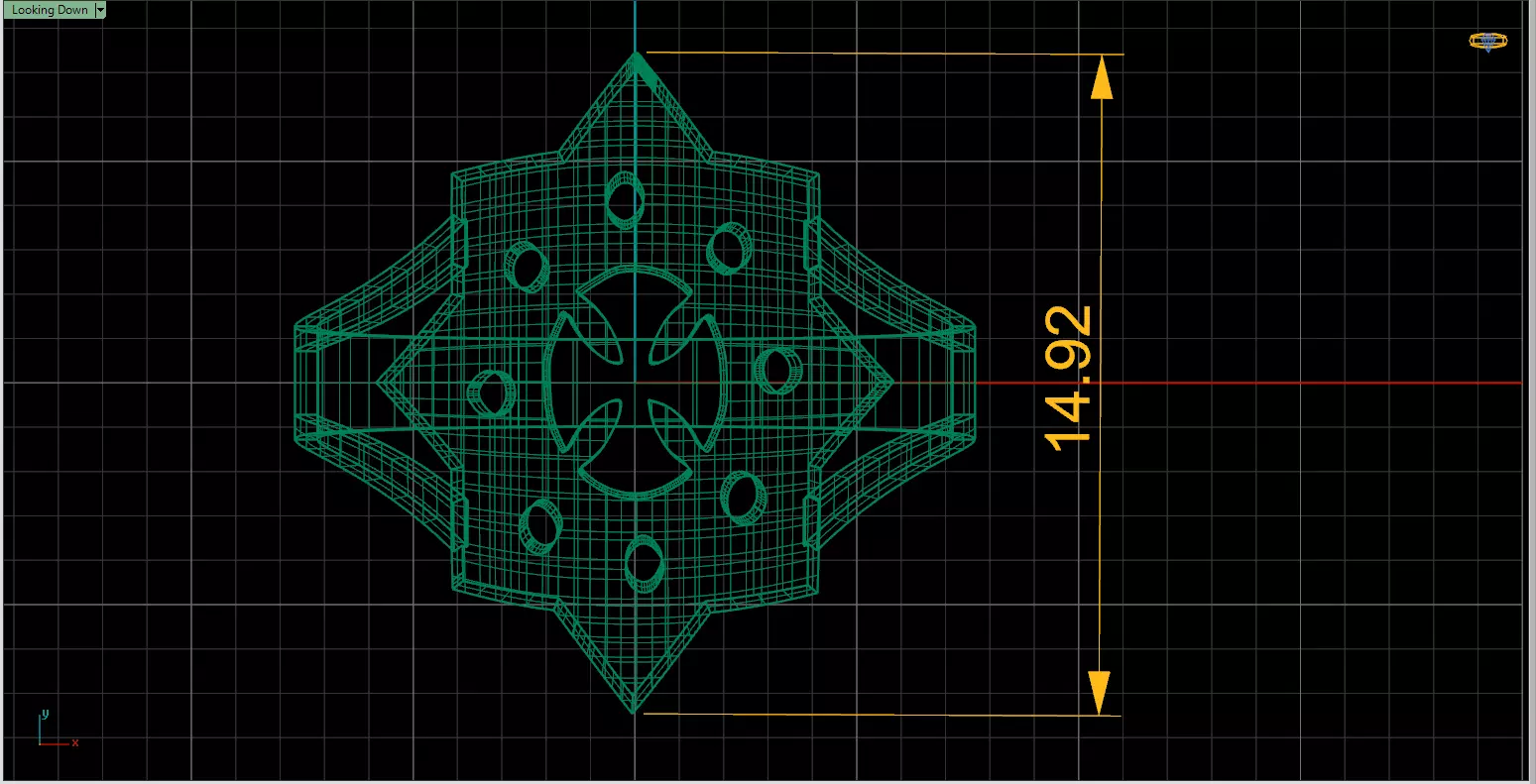 Bold Geometric Star Ring File Item 30 3D print model_6