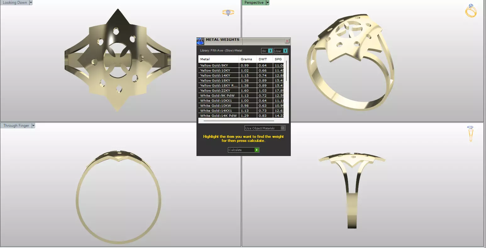 Bold Geometric Star Ring File Item 30 3D print model_2