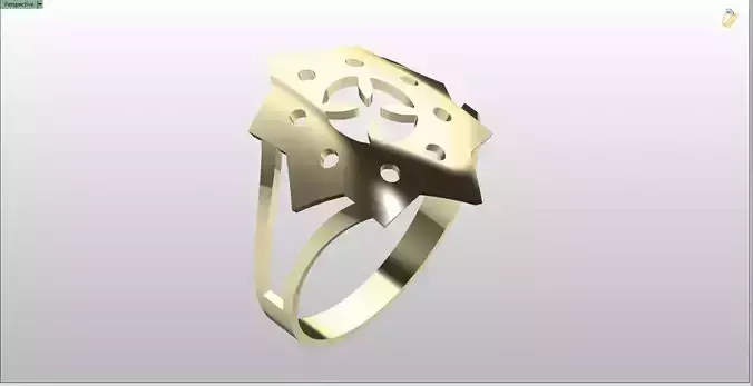 Bold Geometric Star Ring File Item 30