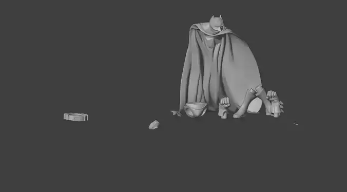 batman with individual parts stl 3d printing model