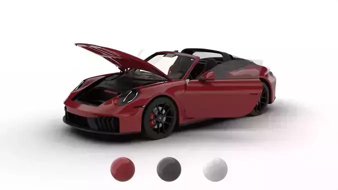 Porsche 911 Carrera Targa 4 GTS 2025 HQ 3d model
