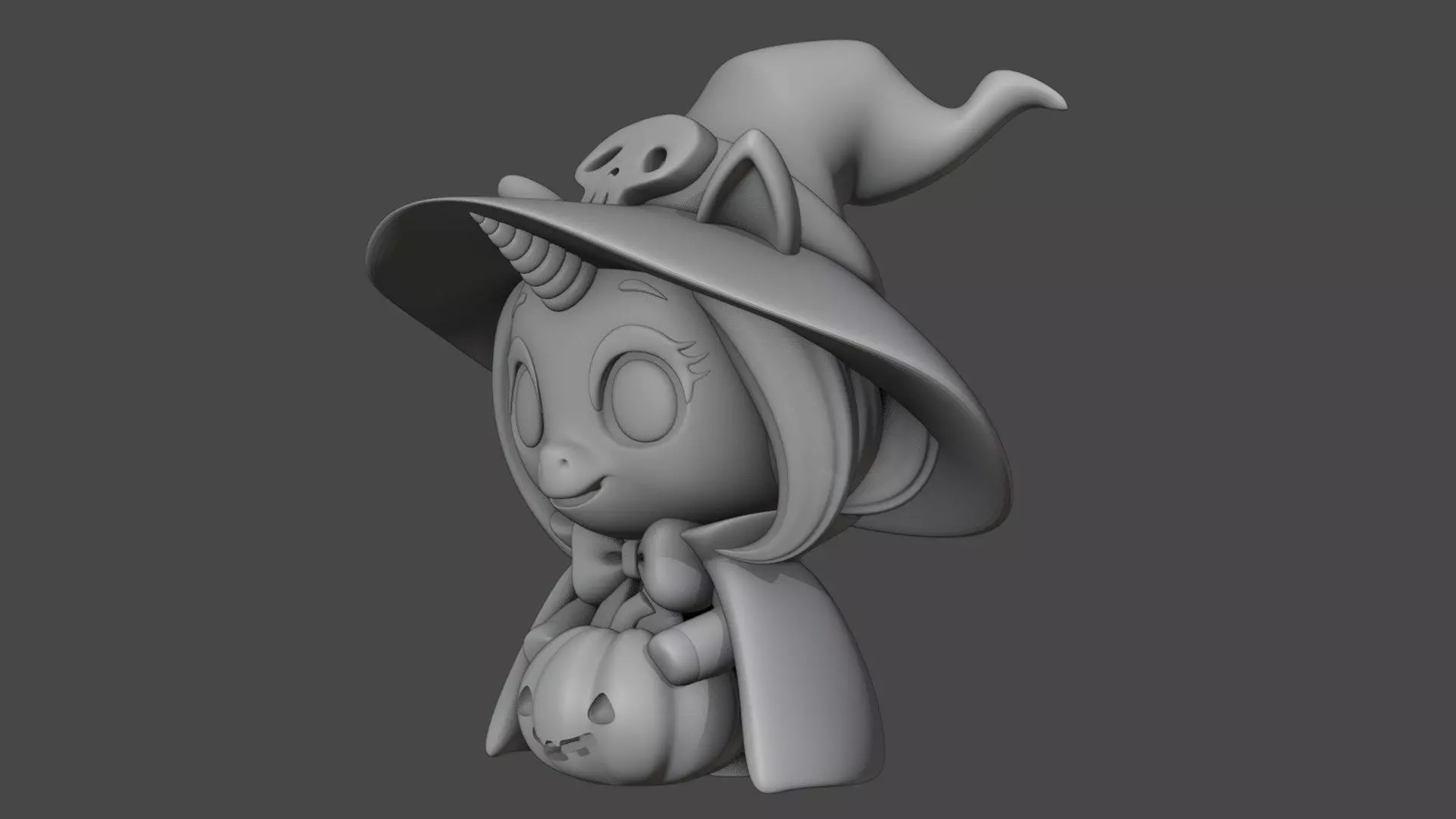 Halloween unicorn 16 3D print model_8