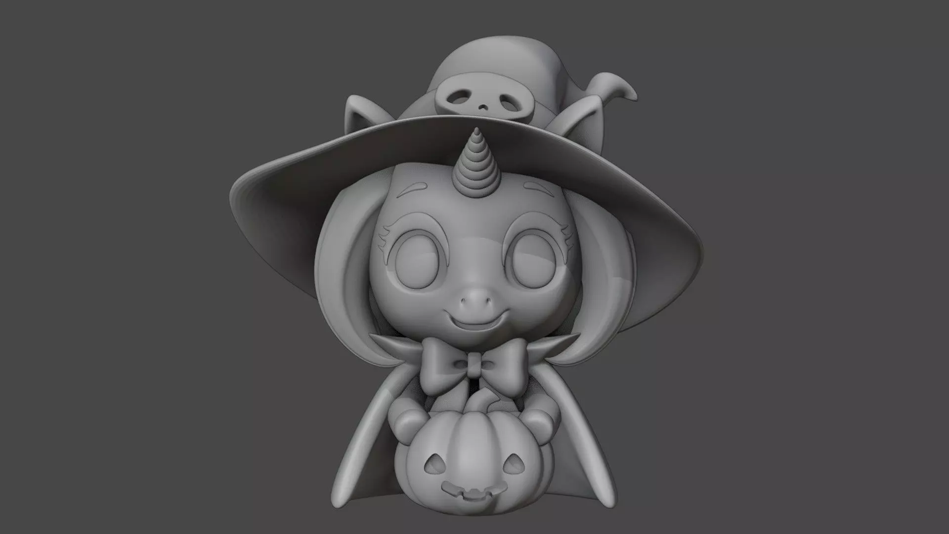 Halloween unicorn 16 3D print model_1