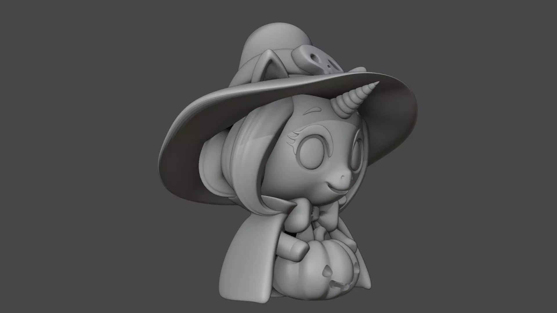 Halloween unicorn 16 3D print model_2