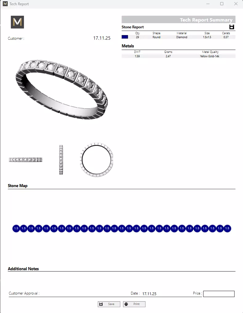 Rings Ice Cube Version4 All Size 3D print model_7