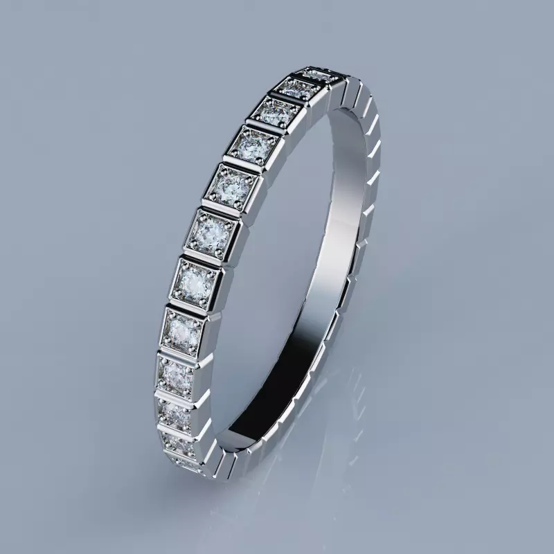 Rings Ice Cube Version4 All Size 3D print model_1