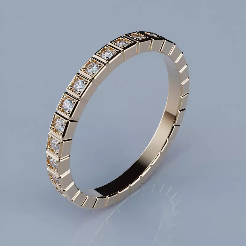 Rings Ice Cube Version4 All Size 3D print model_2