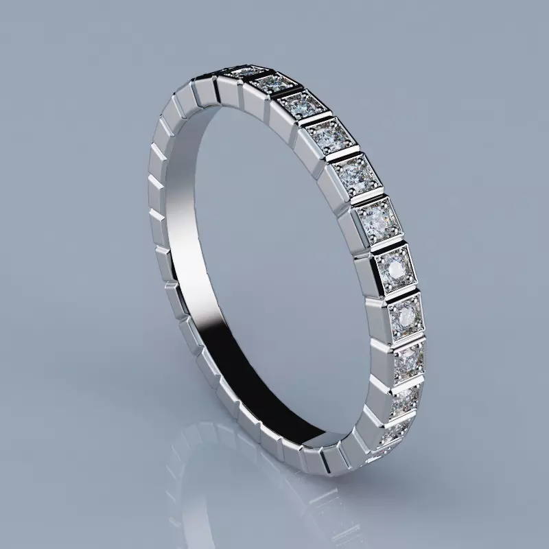 Rings Ice Cube Version4 All Size 3D print model_3