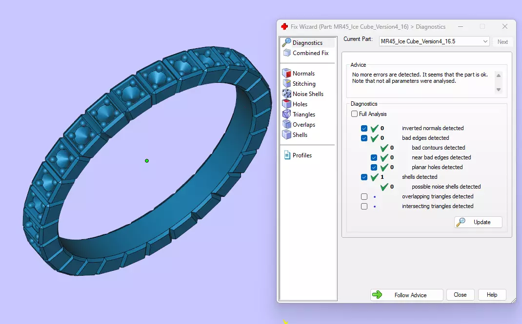 Rings Ice Cube Version4 All Size 3D print model_6