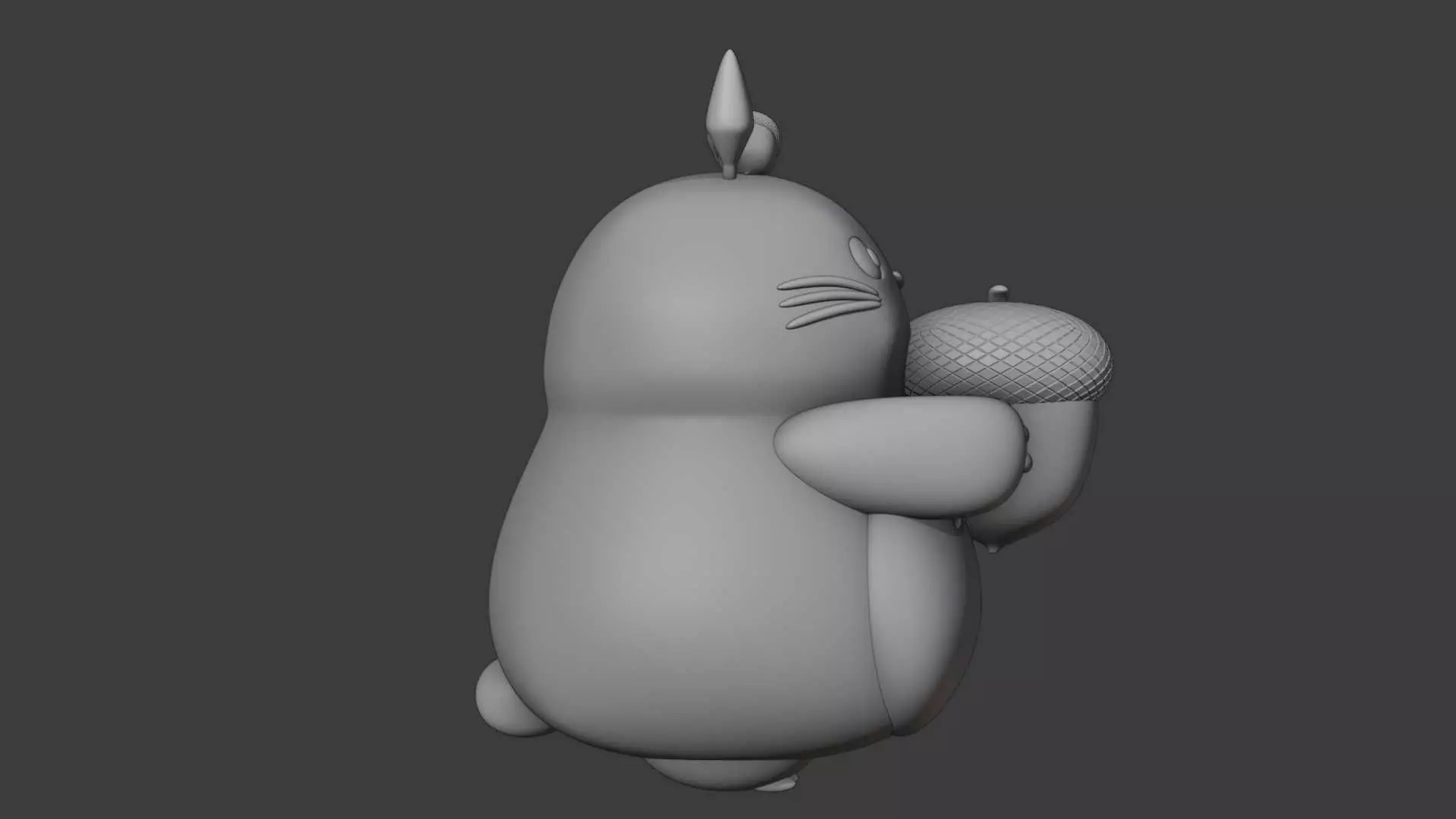 totoro 03 3D print model_3