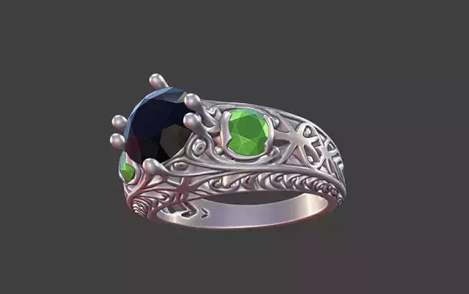 Triad Filigree Ring
