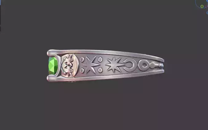 Celestial Scrollwork Ring