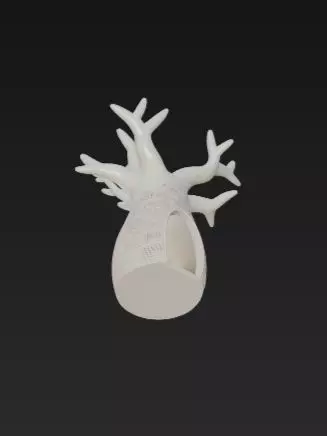 3D Baobab Tree With Hollow Model 3D print model_2