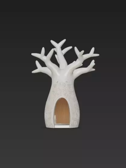 3D Baobab Tree With Hollow Model 3D print model_15