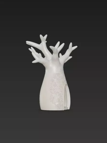 3D Baobab Tree With Hollow Model 3D print model_12
