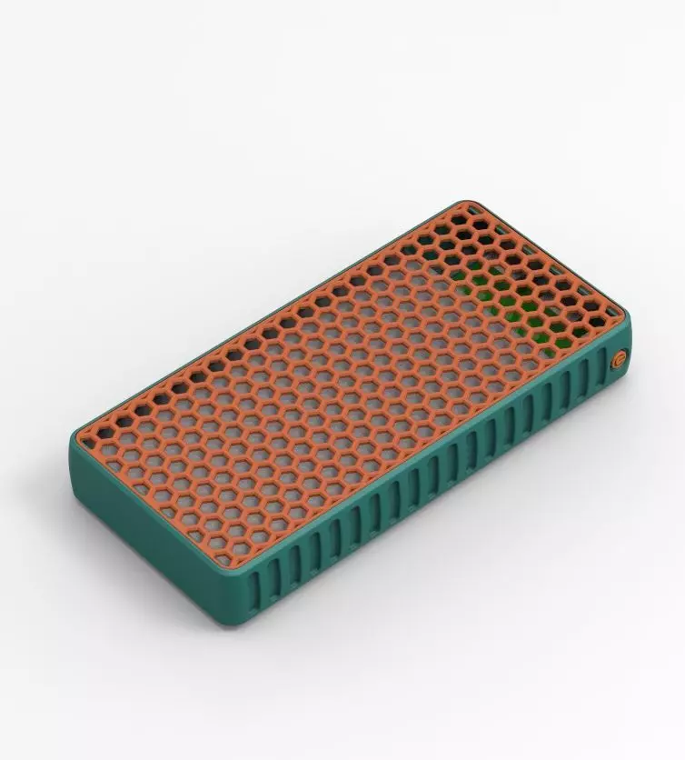 Power Bank Enclosure Honeycomb Style 3D print model_48