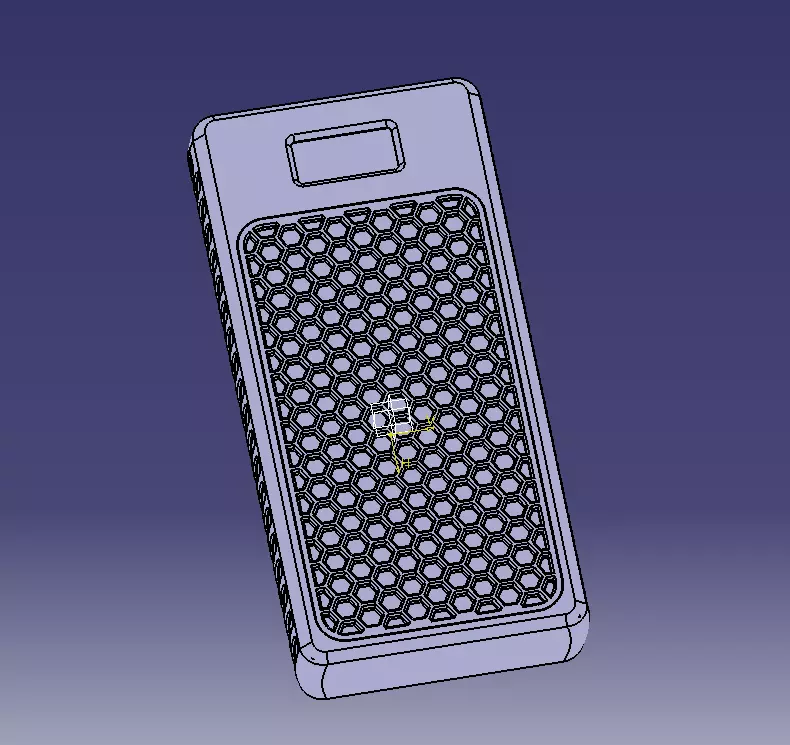 Power Bank Enclosure Honeycomb Style 3D print model_21