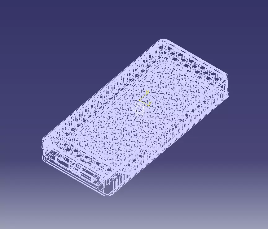 Power Bank Enclosure Honeycomb Style 3D print model_12