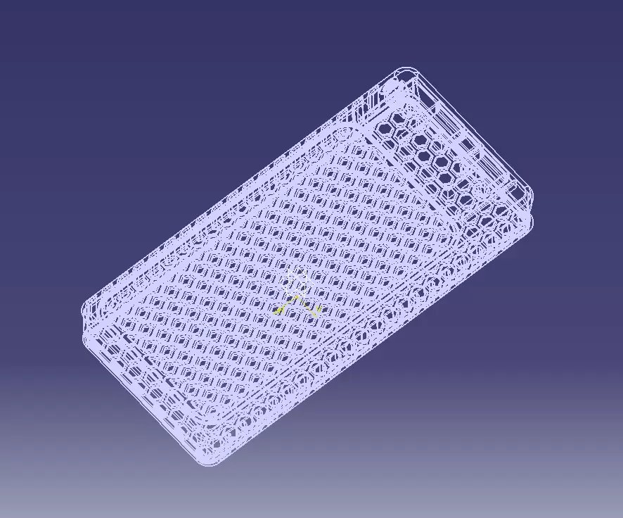 Power Bank Enclosure Honeycomb Style 3D print model_29