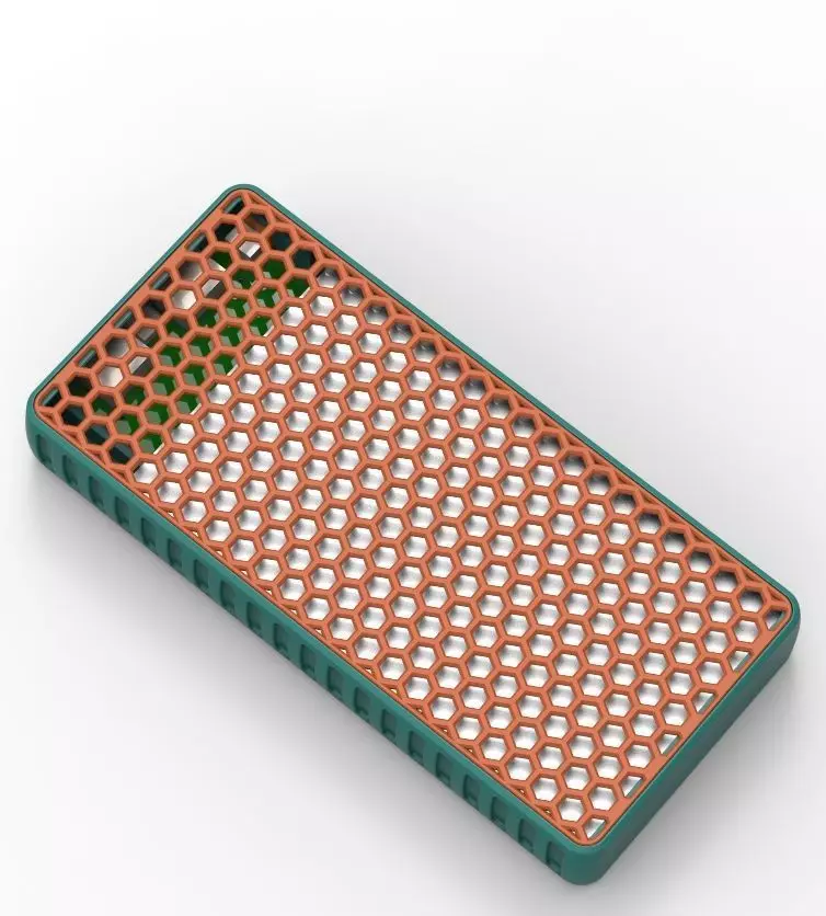 Power Bank Enclosure Honeycomb Style 3D print model_42