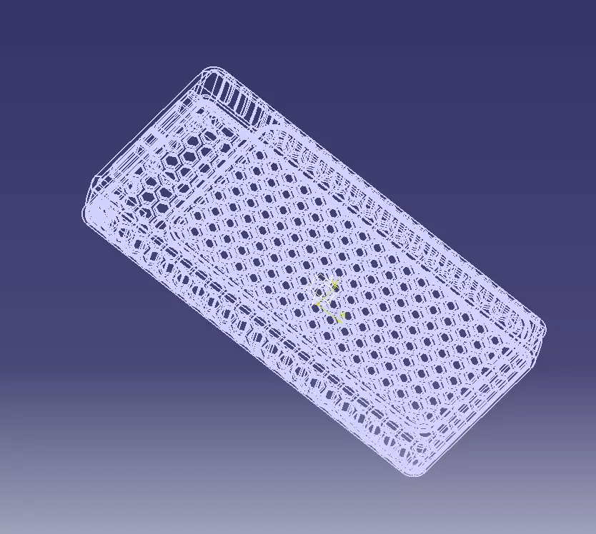 Power Bank Enclosure Honeycomb Style 3D print model_20