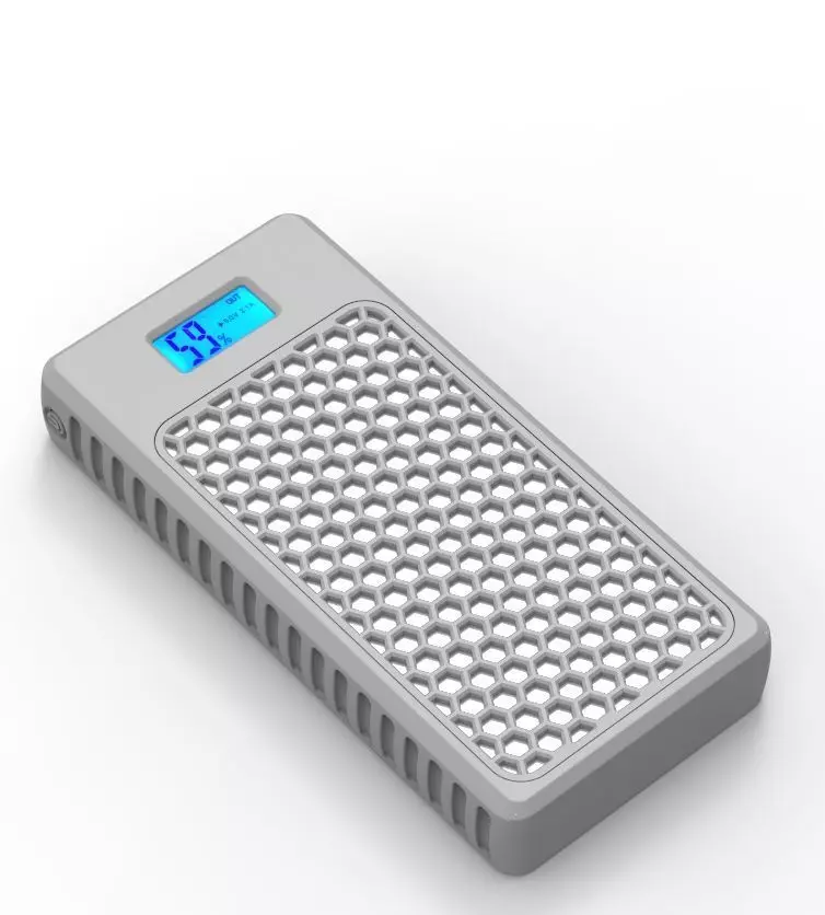 Power Bank Enclosure Honeycomb Style 3D print model_25
