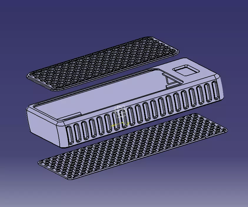 Power Bank Enclosure Honeycomb Style 3D print model_57