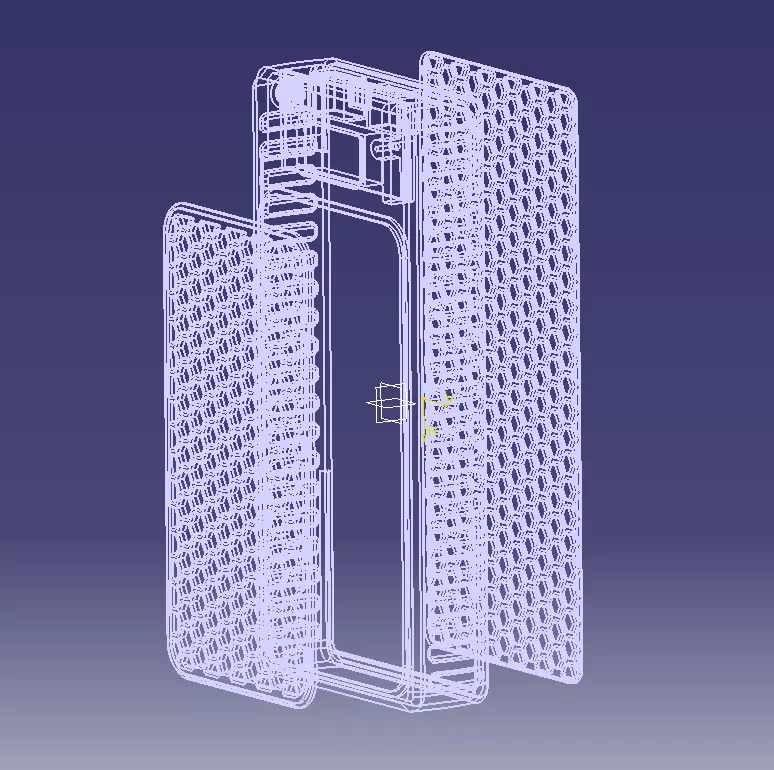 Power Bank Enclosure Honeycomb Style 3D print model_60