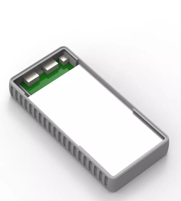 Power Bank Enclosure Honeycomb Style 3D print model_27